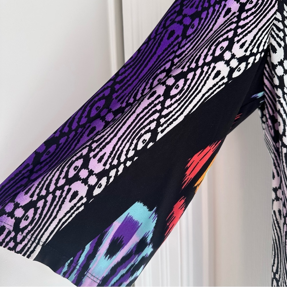 Women Chico's Multicolor Abstract Shift Dress EUC - Picture 5 of 6